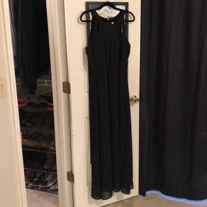 Black maxi dress